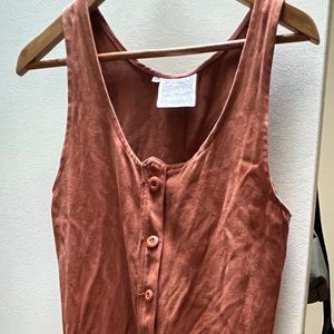Jungmaven hemp jumpsuit, size XS in copper